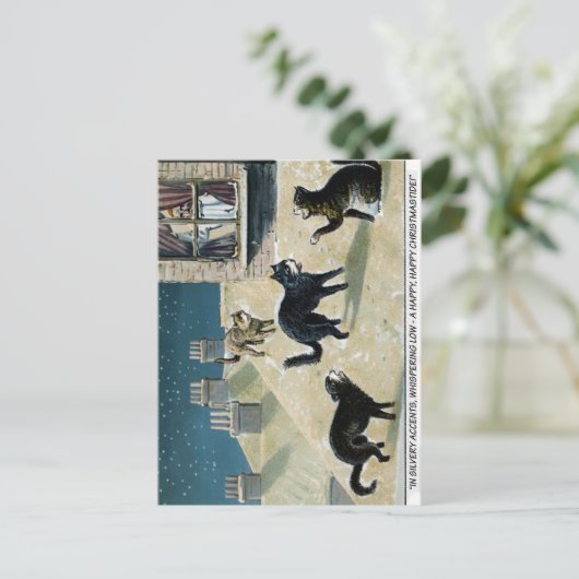 Victoriaans kerstBriefkaart Briefkaart (Staand voorkant)