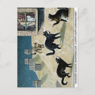 Victoriaans kerstBriefkaart Briefkaart