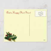 Victoriaans kerstBriefkaart Feestdagenkaart (Achterkant)