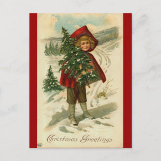 Victoriaans kerstBriefkaart Feestdagenkaart