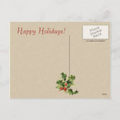 Victoriaans kerstBriefkaart Feestdagenkaart (Achterkant)