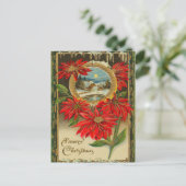 Victoriaans kerstBriefkaart Feestdagenkaart (Staand voorkant)