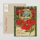 Victoriaans kerstBriefkaart Feestdagenkaart (Voorkant / Achterkant)
