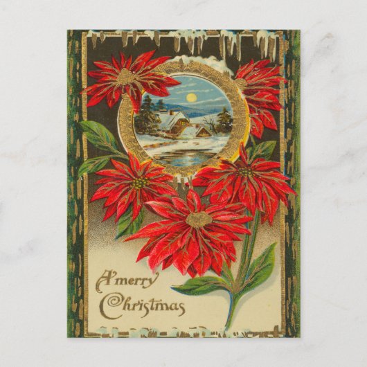 Victoriaans kerstBriefkaart Feestdagenkaart (Voorkant)
