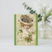 Victoriaans kerstBriefkaart Feestdagenkaart (Staand voorkant)