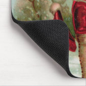 Victoriaans kerstbriefkaart met een jongen muismat (Hoek)