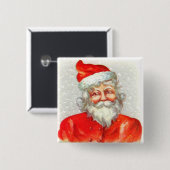 Victoriaans kerstButton Pin Vierkante Button 5,1 Cm (Voorkant /achterkant)