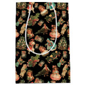 Victoriaans kerstcadeau medium cadeauzakje (Voorkant)