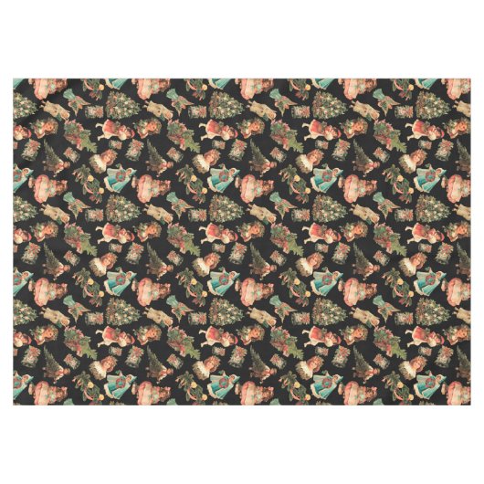 Victoriaans kerstcadeau tafelkleed (Voorkant (Horizontaal))