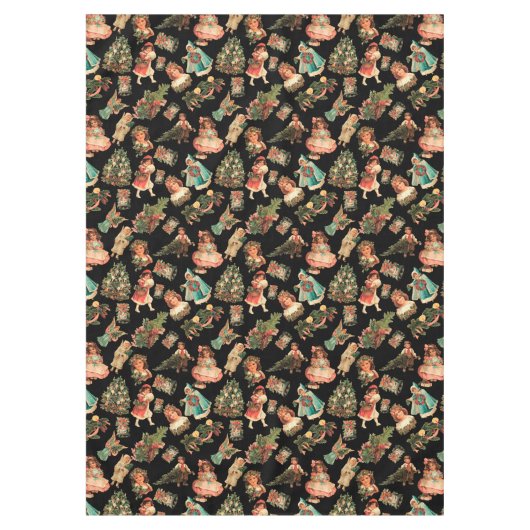 Victoriaans kerstcadeau tafelkleed (Voorkant)