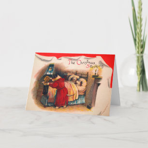 Victoriaans kerstcadeaukaart voor honden feestdagen kaart