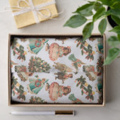 Victoriaans kerstcadeaupapier tissuepapier (Geschenk)
