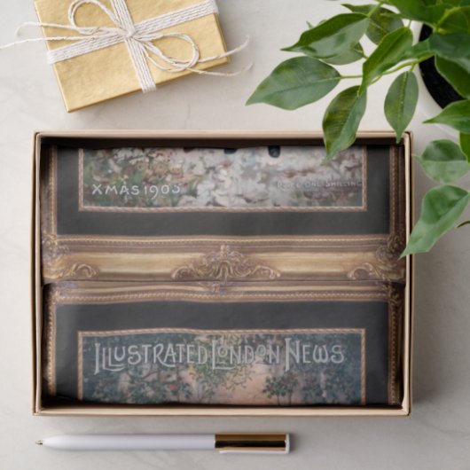 Victoriaans kerstcadeaupapier tissuepapier (Geschenk)