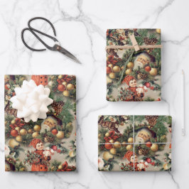  Victoriaans kerstcadeautjes Inpakpapier Vel