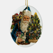 Victoriaans kerstcadeautjes  versiering keramisch ornament (Rechts)