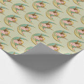  Victoriaans kerstcadeauverpakking voor engel-desi Cadeaupapier (Hoek)