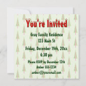 Victoriaans kerstCaroler Caroling Party Kaart (Achterkant)