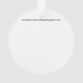 Victoriaans kerstdame Ornament (achterkant)