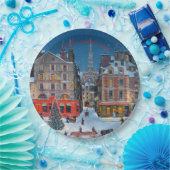  Victoriaans kerstdorp Papieren Bordje (Feest)