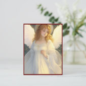  Victoriaans kerstengel Briefkaart (Staand voorkant)