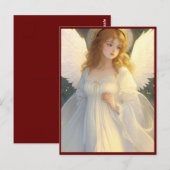  Victoriaans kerstengel Briefkaart (Voorkant / Achterkant)