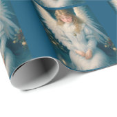  Victoriaans kerstengel Cadeaupapier (Rol Hoek)