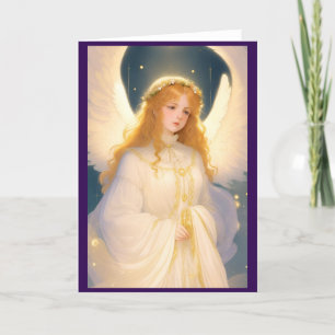 Victoriaans kerstengel Feestdagen Kaart