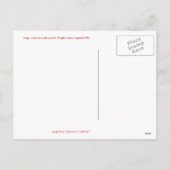 Victoriaans kerstengel feestdagenkaart (Achterkant)