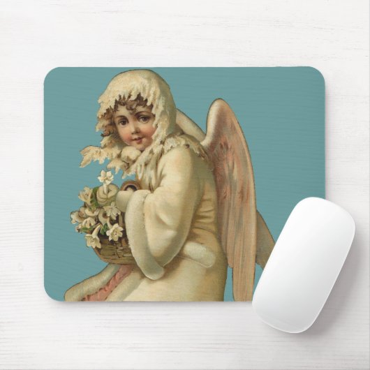 Victoriaans kerstengel Girl Muismat (Met muis)