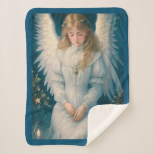  Victoriaans kerstengel Sherpa Deken