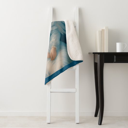  Victoriaans kerstengel Sherpa Deken (In situ)