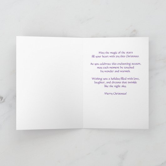  Victoriaans Kerstfee Persoonlijke tekst Kaart (Binnen)