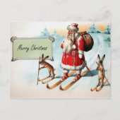  Victoriaans kerstfeest Briefkaart (Voorkant)