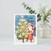  Victoriaans kerstfeest Briefkaart (Staand voorkant)