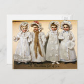  Victoriaans kerstfeest Briefkaart (Voorkant / Achterkant)