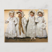  Victoriaans kerstfeest Briefkaart (Voorkant)