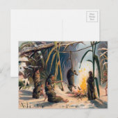  Victoriaans kerstfeest Briefkaart (Voorkant / Achterkant)