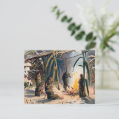  Victoriaans kerstfeest Briefkaart (Staand voorkant)