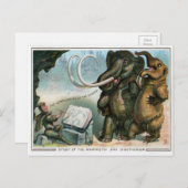 Victoriaans kerstfeest Briefkaart (Voorkant / Achterkant)