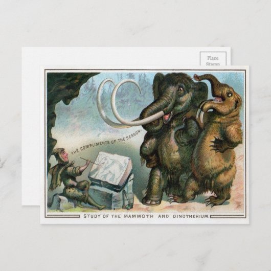  Victoriaans kerstfeest Briefkaart (Voorkant / Achterkant)