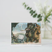 Victoriaans kerstfeest Briefkaart (Staand voorkant)