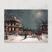 Victoriaans kerstfeest  Briefkaart (Voorkant)