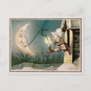 Victoriaans kerstfeest Briefkaart