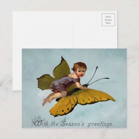  Victoriaans kerstfeest Briefkaart (Voorkant / Achterkant)