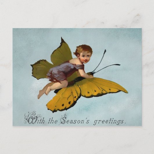  Victoriaans kerstfeest Briefkaart (Voorkant)