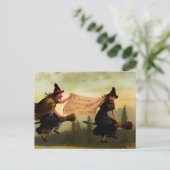  Victoriaans kerstfeest Briefkaart (Staand voorkant)