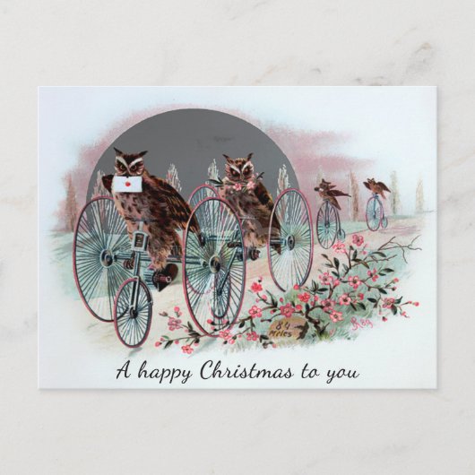 Victoriaans kerstfeest Briefkaart (Voorkant)