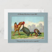  Victoriaans kerstfeest Briefkaart (Voorkant / Achterkant)