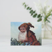  Victoriaans kerstfeest Briefkaart (Staand voorkant)