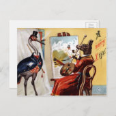  Victoriaans kerstfeest Briefkaart (Voorkant / Achterkant)